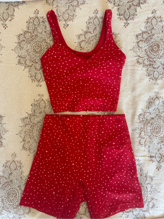 lululemon athletica Dresses & Skirts - lululemon athletica Red Polka Dot Skirt Set